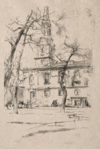 St. Giles-in-the-Fields by James McNeill Whistler