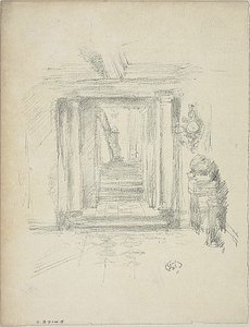 Staircase by James Abbott McNeill Whistler