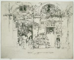 Sunflowers, Marché St Germain, Paris by James Abbott McNeill Whistler
