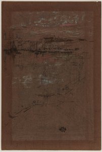 Sunset, in Red and Brown by James Abbott McNeill Whistler