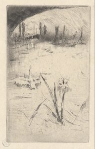 Swan and Iris by James Abbott McNeill Whistler