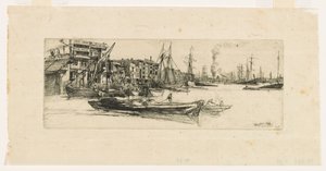 Thames Warehouses by James Abbott McNeill Whistler