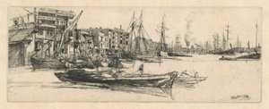 Thames Warehouses by James McNeill Whistler