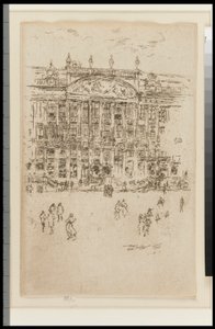 The Church- Brussels (Adoration) by James Abbott McNeill Whistler