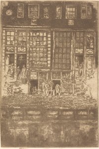 The Embroidered Curtain by James Abbott McNeill Whistler