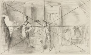The Forge by James Abbott McNeill Whistler