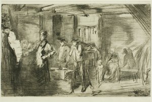 The Forge by James Abbott McNeill Whistler