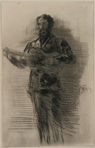 The Guitar Player by James Abbott McNeill Whistler