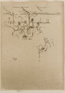 The Landing Stage, Cows by James Abbott McNeill Whistler