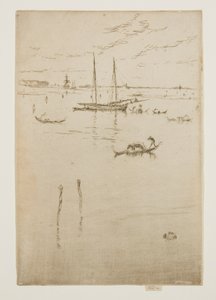 The Little Lagoon, from the Twelve Etchings, also known as the First Venice Set by James McNeill Whistler