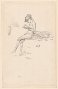 The Little Nude Model, Reading by James Abbott McNeill Whistler
