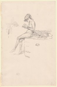 The Little Nude Model, Reading by James Abbott McNeill Whistler