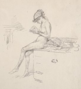 The Little Nude Model Reading by James McNeill Whistler