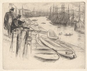 The Little Pool, from the Thames Set (A Series of Sixteen Etchings of Scenes on the Thames and Other Subjects)