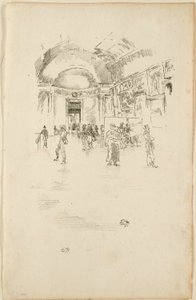 The Long Gallery, Louvre by James Abbott McNeill Whistler