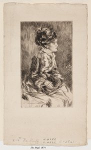 The Muff by James Abbott McNeill Whistler