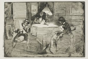 The Music-Room by James Abbott McNeill Whistler