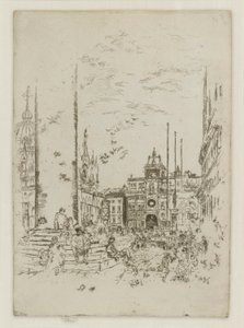 The Piazzetta, from the First Venice Set (Venice, A Series of Twelve Etchings) by James Abbott McNeill Whistler