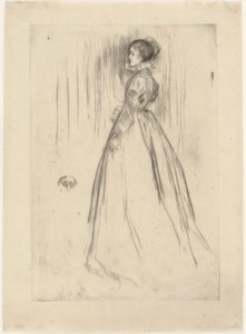 The Velvet Dress (Mrs. Leyland) by James Abbott McNeill Whistler
