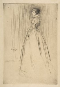 The Velvet Dress (Mrs. Leyland) by James McNeill Whistler