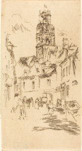 Tour St. Antoine, Loches by James Abbott McNeill Whistler