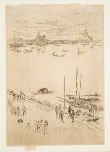 Upright Venice, from the "Twenty-Six Etchings", also known as the "Second Venice Set" by James McNeill Whistler