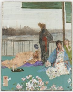 Variations in Flesh Colour and Green - The Balcony by James Abbott McNeill Whistler