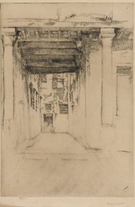 Venetian Court by James Abbott McNeill Whistler