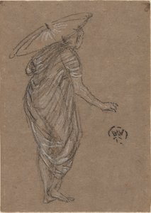 Woman with Parasol by James Abbott McNeill Whistler