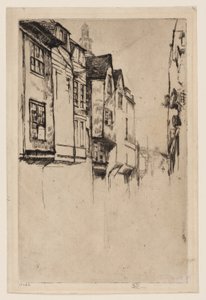 Wych Street, London by James Abbott McNeill Whistler