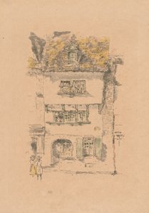 Yellow House, Lannion by James McNeill Whistler