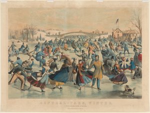 Central Park, Winter: The Skating Pond