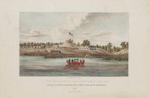 A View of the Butte Des Morts Treaty Ground; With the Arrival of the Commissioners Gov. Lewis Cass and Col. McKenny, from The Aboriginal Portfolio