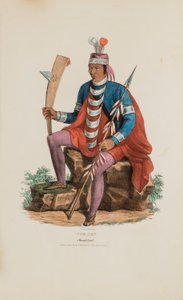 RICHARDVILLE; A Miami Chief, from The Aboriginal Portfolio by James Otto Lewis
