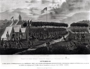 View of the Great Treaty Held at Prairie du Chien, Wisconsin, September 1825, from 