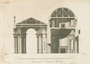 The Temple of Diana, Weston-under-Lizard by James Paine