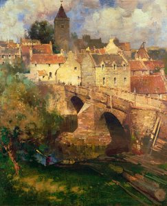 A Village in East Linton, Haddington by James Paterson
