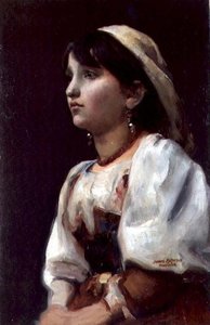 Italian Girl, c.1890 by James Paterson