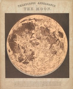 Telescopic appearance of the moon