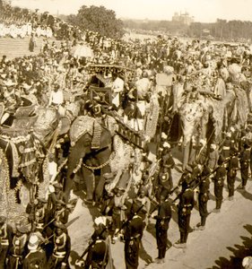 The Great Durbar Procession, Delhi, India. 1903 by James Ricalton
