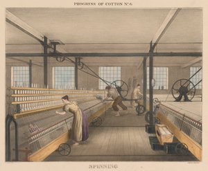 Progress of Cotton, #6: Spinning by James Richard Barfoot