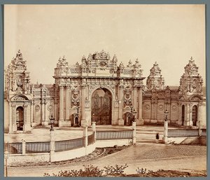 Istanbul. Dolmabahçe Palace - gate by James Robertson
