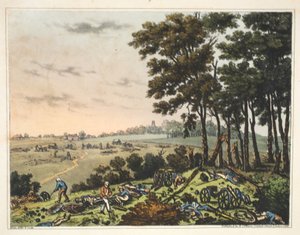Chateau of Hougoumont: A View of the Wood Skirting the Chateau by James Rouse