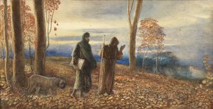Dante and Virgil in Vallombrosa