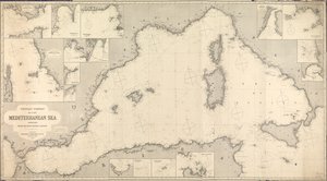 Chart of Western Mediterranean by James & Son Imray