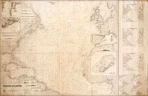 Chart of the North Atlantic Ocean by James & Son Imray