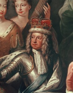 George I (detail) from the Painted Hall, Greenwich
