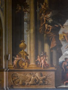 West Wall of the Painted Hall (detail) by James Thornhill
