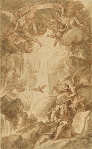 Preparatory drawing for the engraving by C. du Bosc, for the Chapel Bible of the Royal Marine College