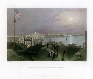 Boston as Seen from the Dorchester Heights, USA by James Tibbitts Willmore